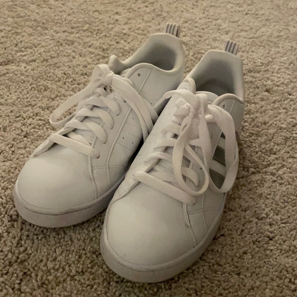 Adidas white sneakers